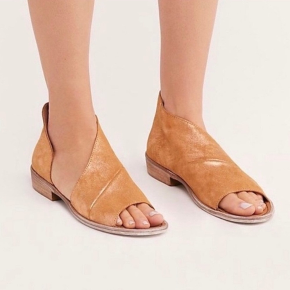 Free People Monte Blanc Rose Shimmer Shoes Size 39